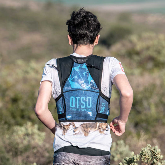 Zaino da corsa su sentiero - Jeans Blu
