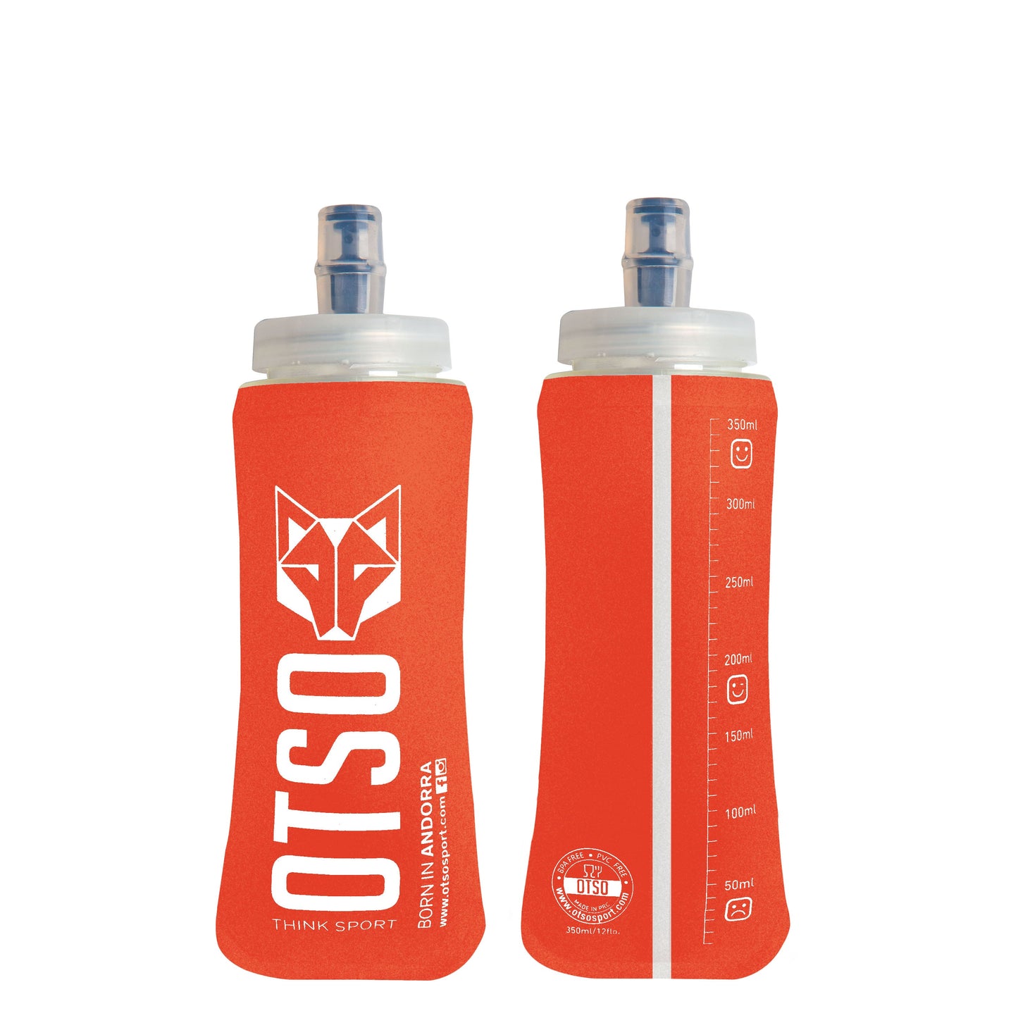 Flask 350ml Big Cap - Naranja