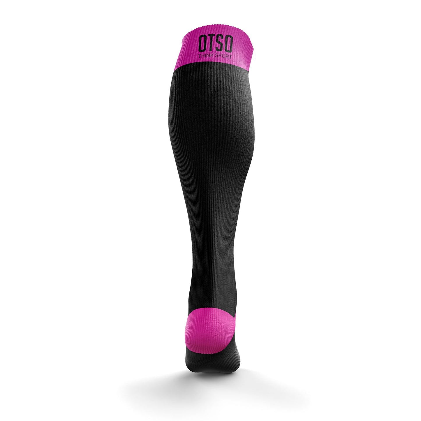 Chaussettes récupération - Black & Fluo Pink