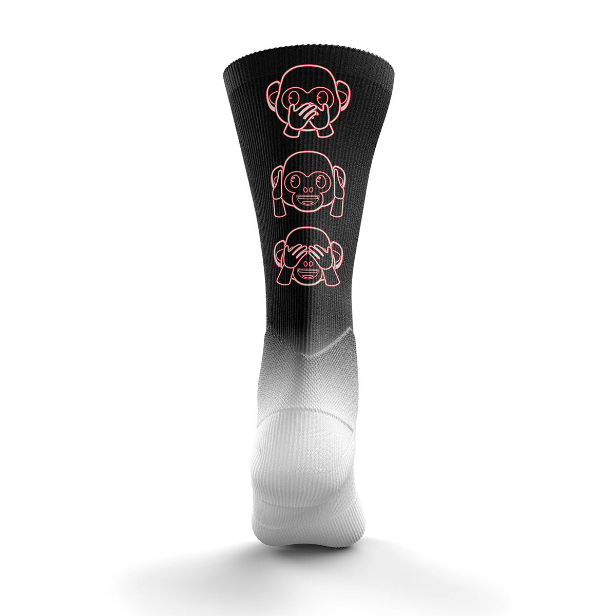 Chaussettes sublimées - Emoji Monkey Neon