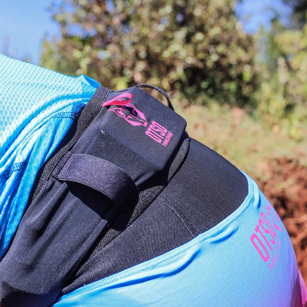 Ceinture de running unisex - Black & Pink