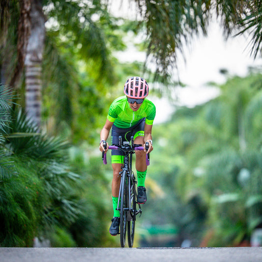 Women's Cycling Shorts - Bright Green (Clearance)