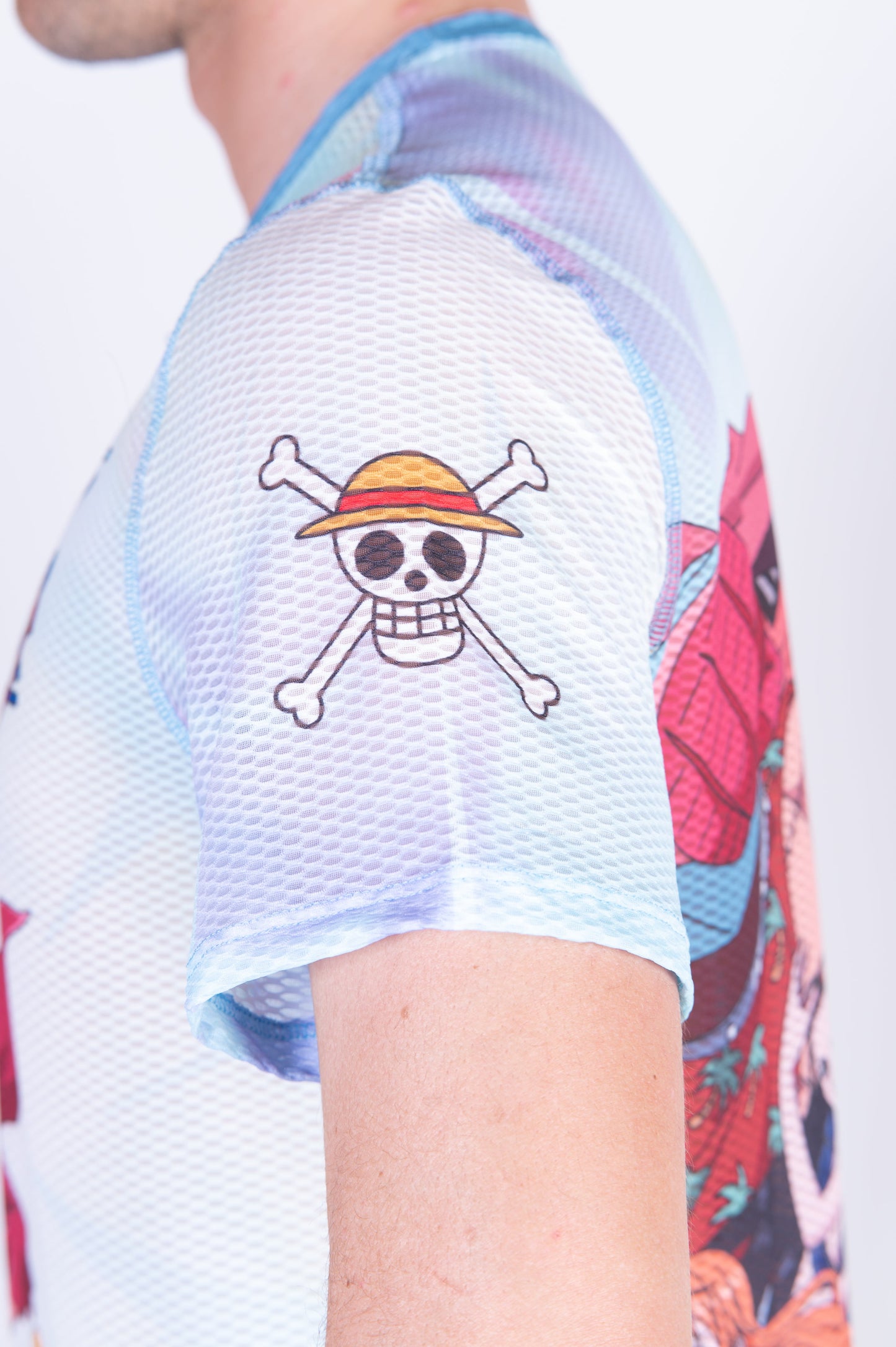 Men's short-sleeve shirt - One Piece Fishman Luffy and the crew green