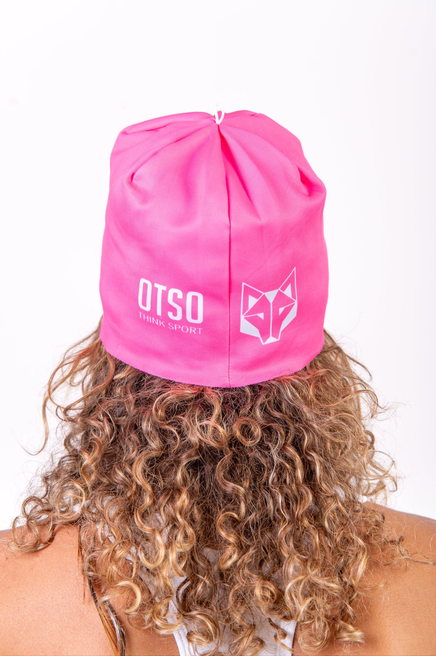 Hat - Bright Pink & White