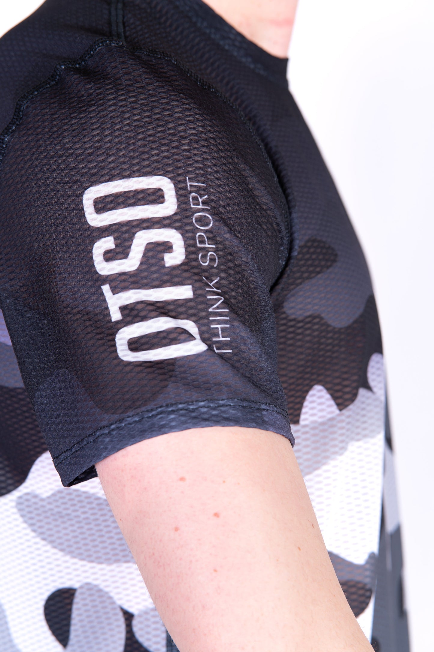 Men's short-sleeve shirt - Grey camouflage