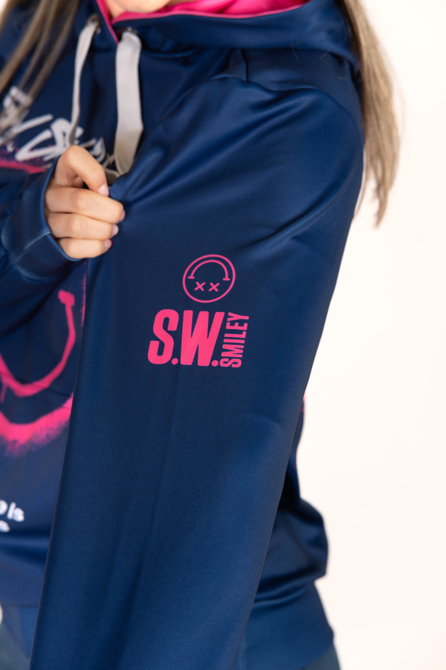 Sweat à capuche - S.W.Smiley Graffiti