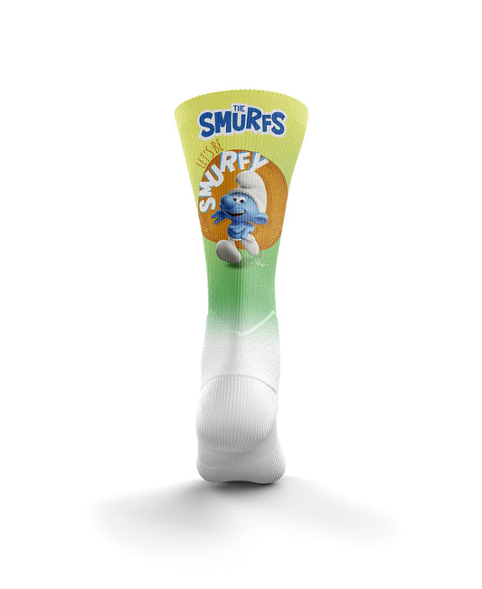 Calze sublimi - Puffi in corsa