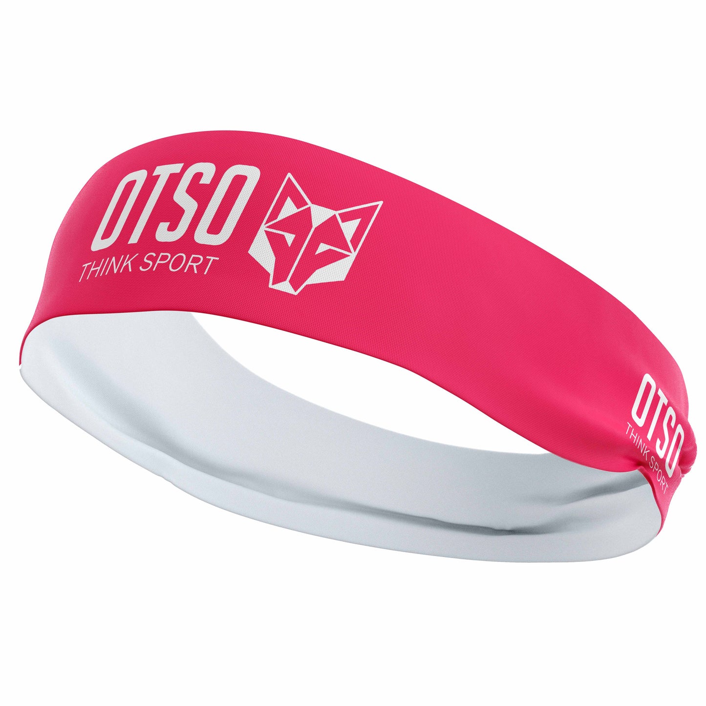 Headband - OTSO Sport Bright Pink / White