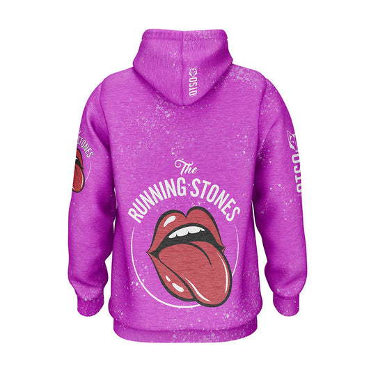 Hooded Sweatshirt - Running Stones Pink