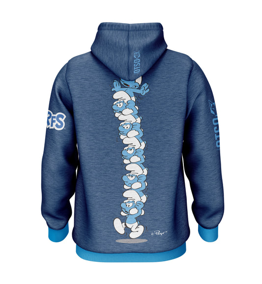 Hooded Sweatshirt - Smurf Tower