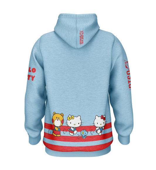 Hooded sweatshirt - Hello Kitty Stripes