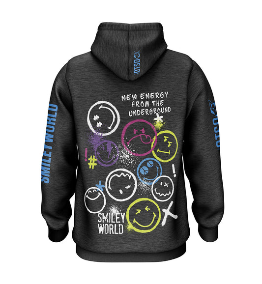 Hooded sweatshirt - Smiley Festival