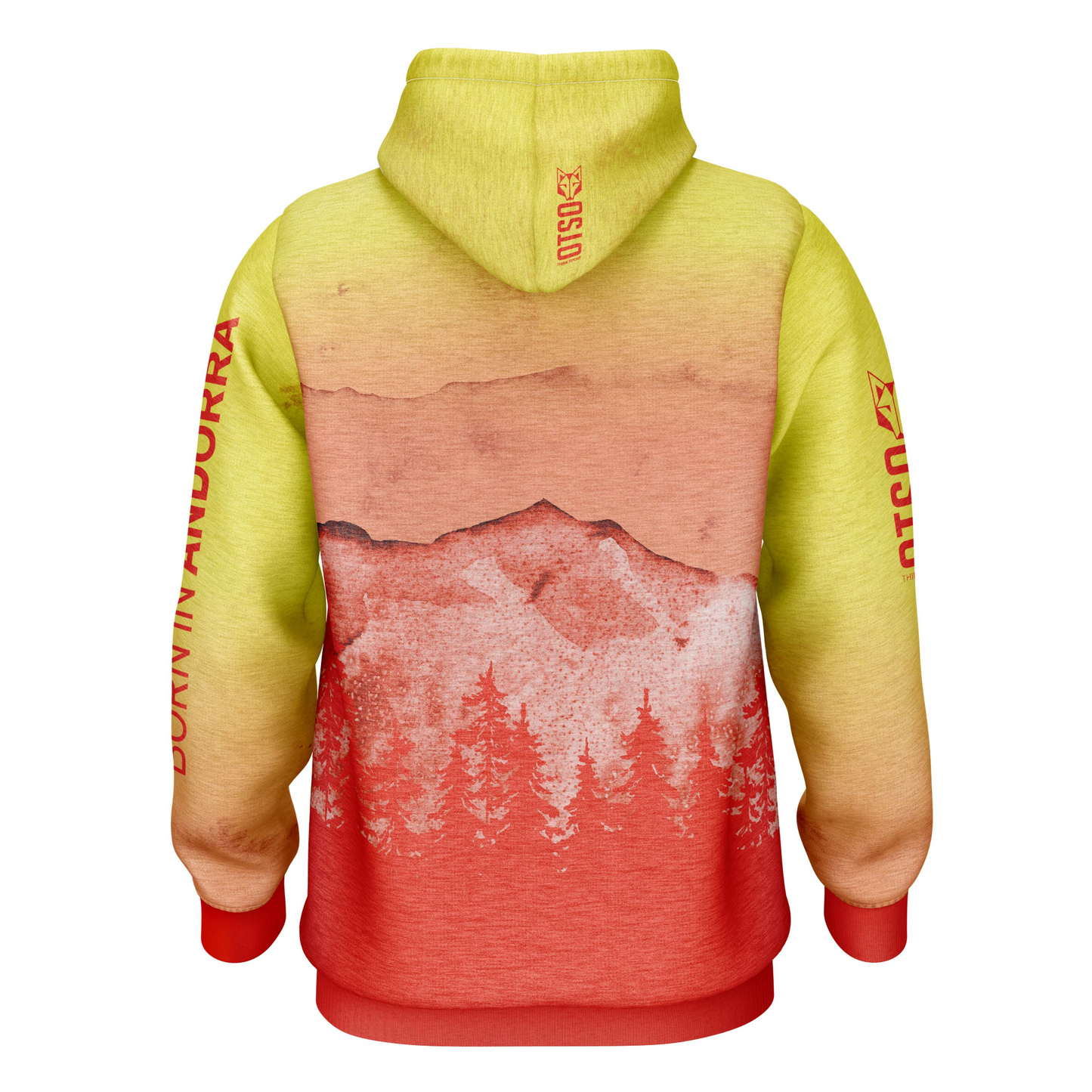 Sweat à capuche - Orange Forest