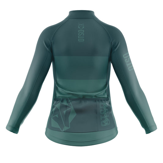 Maglia da ciclismo a maniche lunghe invernale Donna - Greenforest
