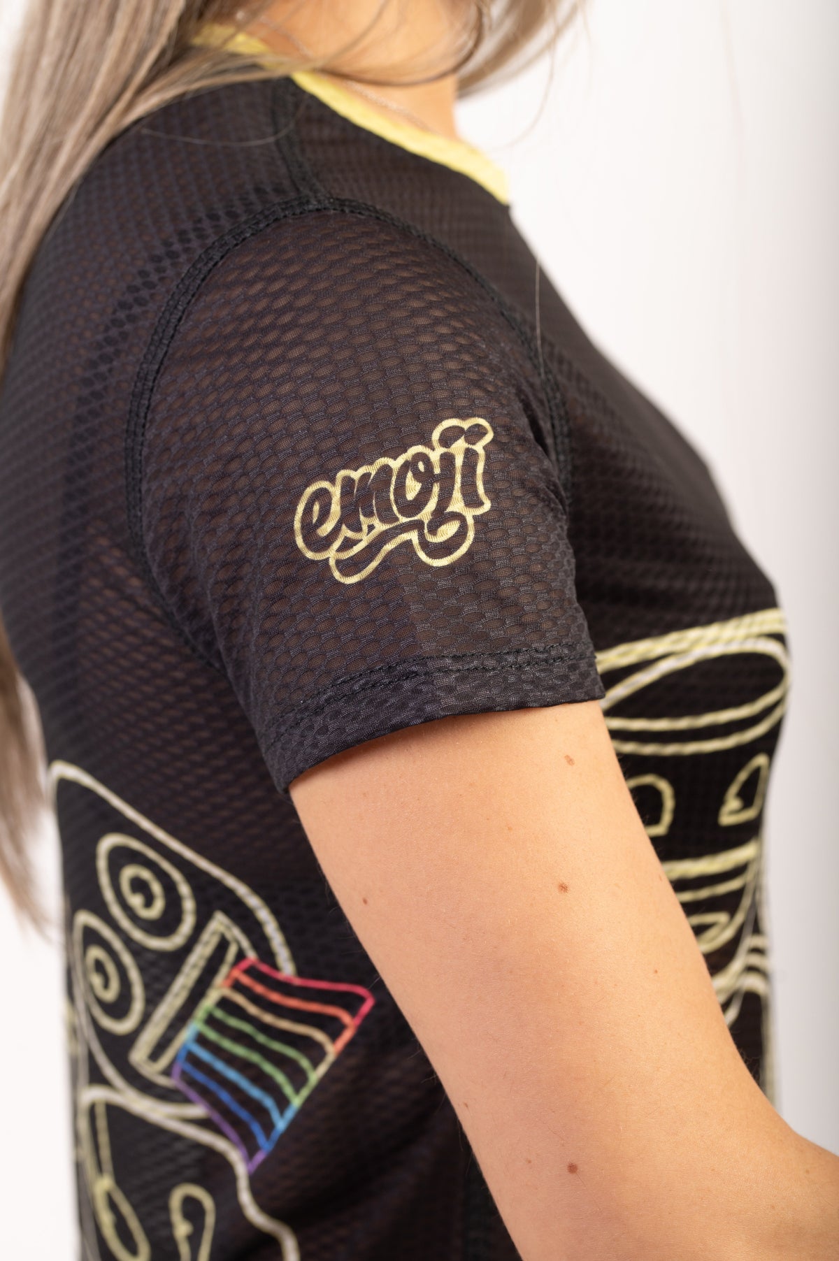 Women's Shirt - Neon Face Symbols