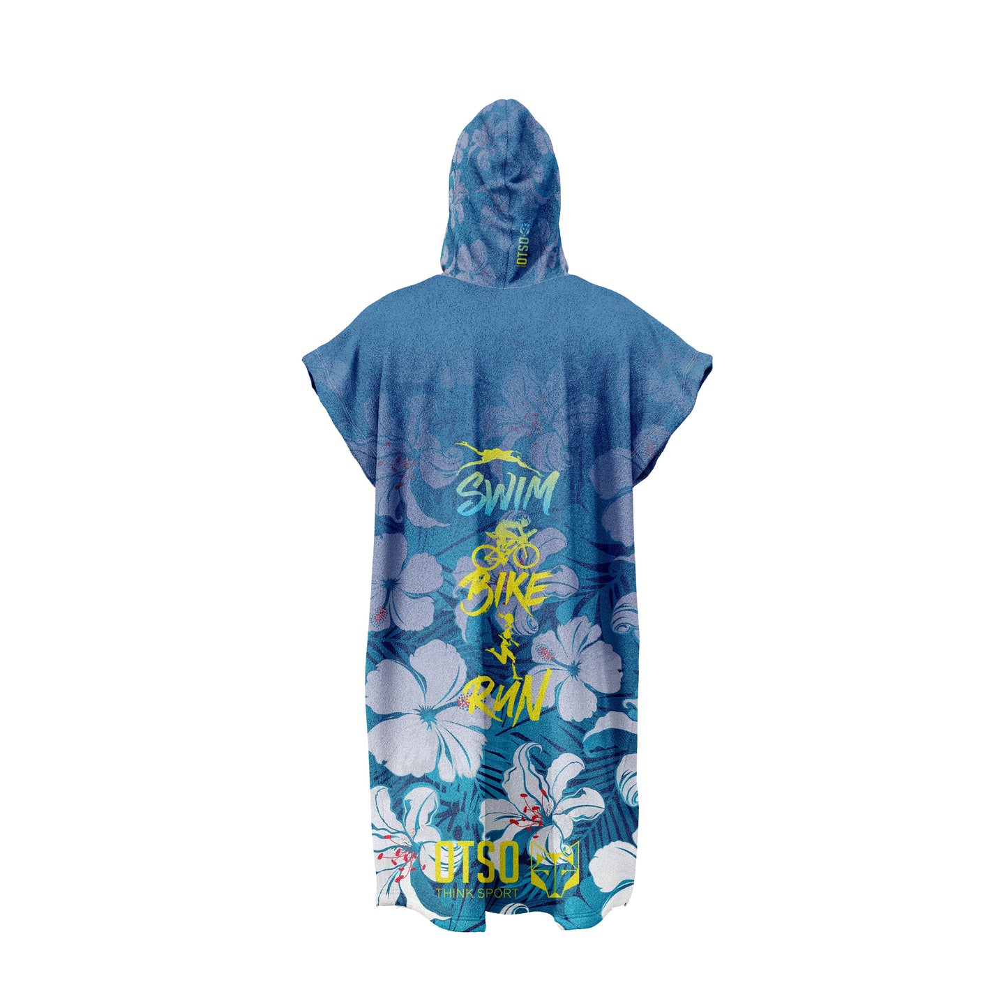Poncho de natation - Swim Bike Run Flower