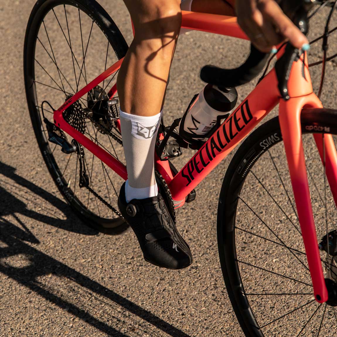 Chaussettes UltraLight - Pure White & Silver Grey
