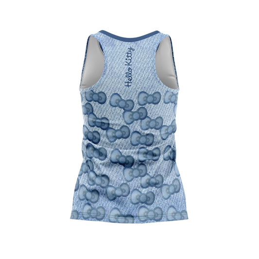 Women's/Child's Sleeveless Shirt - Hello Kitty Denim