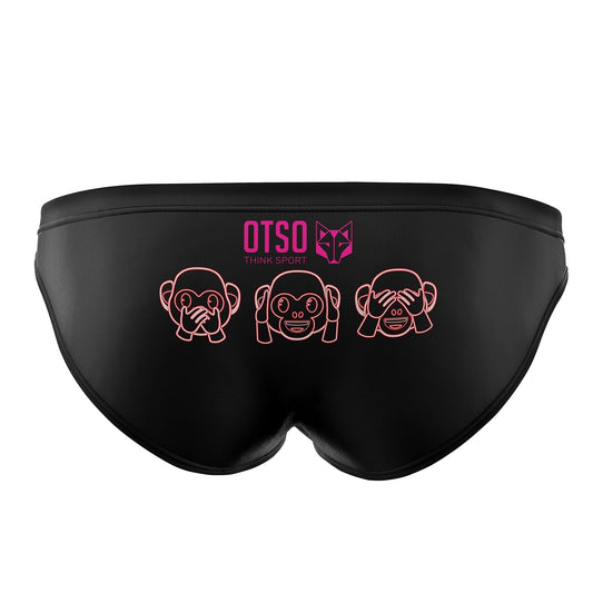 Slip da bagno - Scimmia Emoji al neon