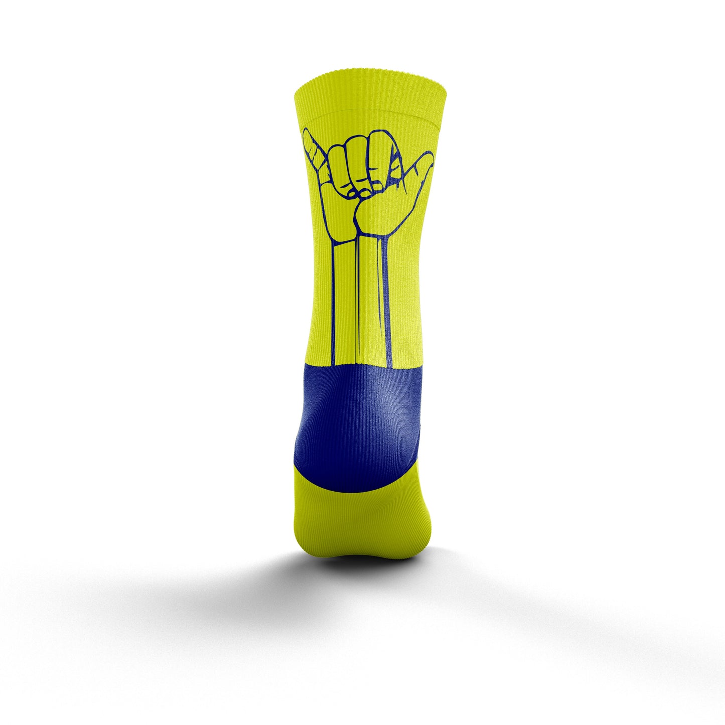 Chaussettes Multisport mi-haute - Flooow fluo yellow & electric blue