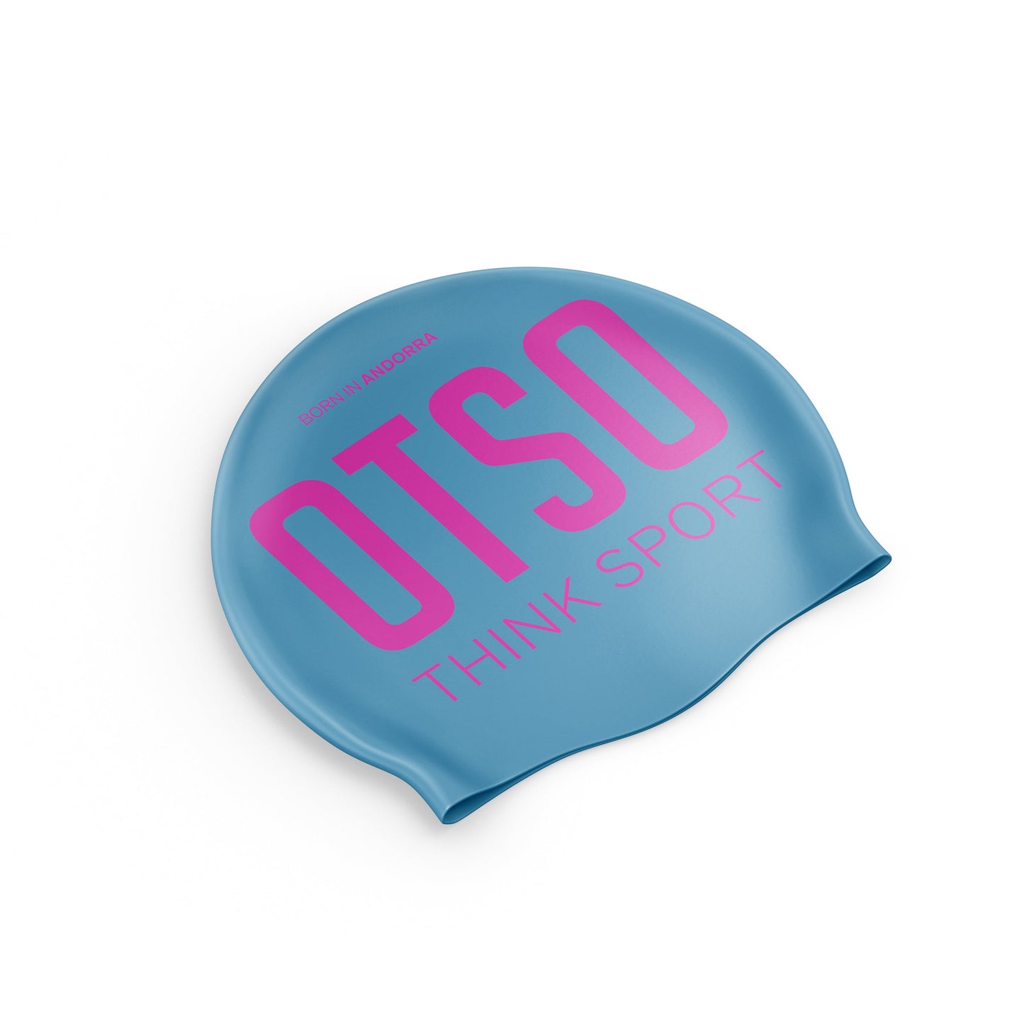 Bonnet natation - Light Blue & Fluo Pink