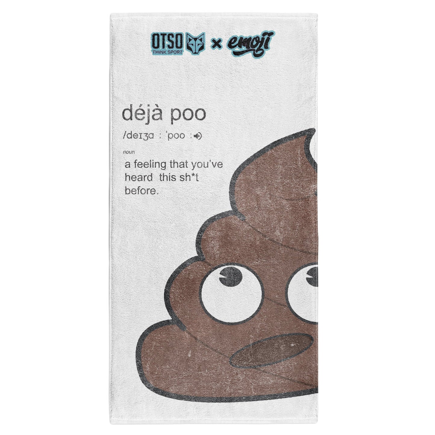Microfiber towel - Emoji Deja Poo