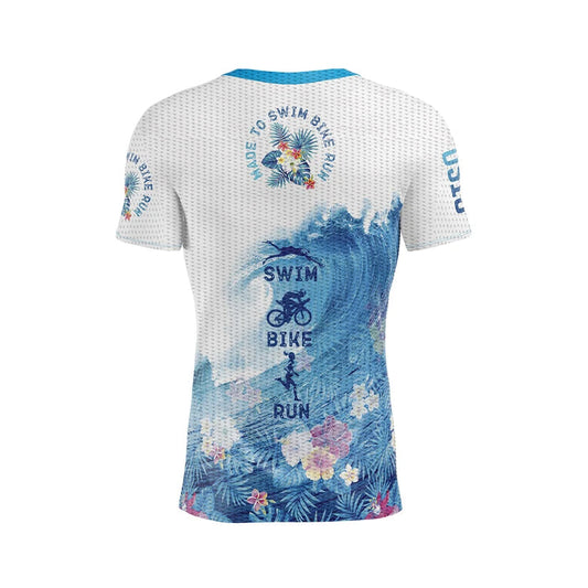T-Shirt Homme manches courtes - Swim Bike Run Wave