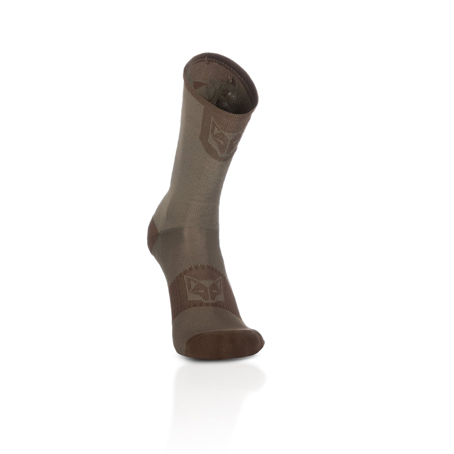 Chaussettes cyclisme hautes - Gold & Coffee