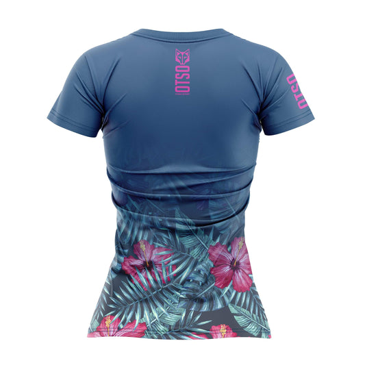 Maglietta donna maniche corte - Tropicale scuro