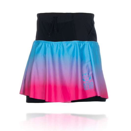 Skirt shorts - Light blue and bright pink