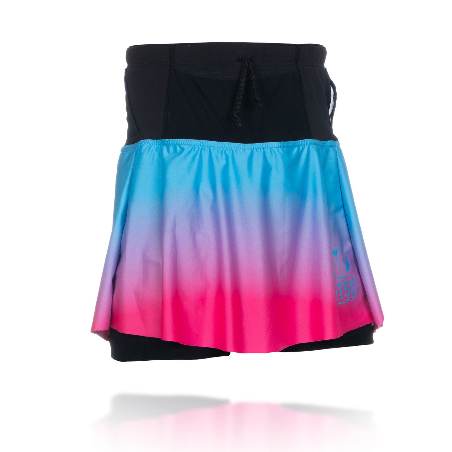 Jupe short - Light Blue & Fluo Pink