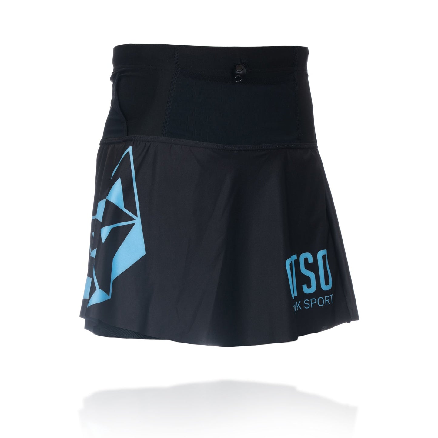 Jupe short - Negra & Turquoise