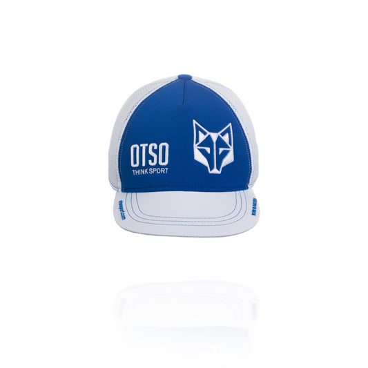 Cappellino a scatto - Blu Elettrico e Bianco