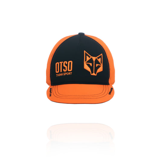 Snapback cap - Black & Bright Orange