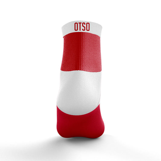 Low Multisport Socks - Red & White (Clearance)