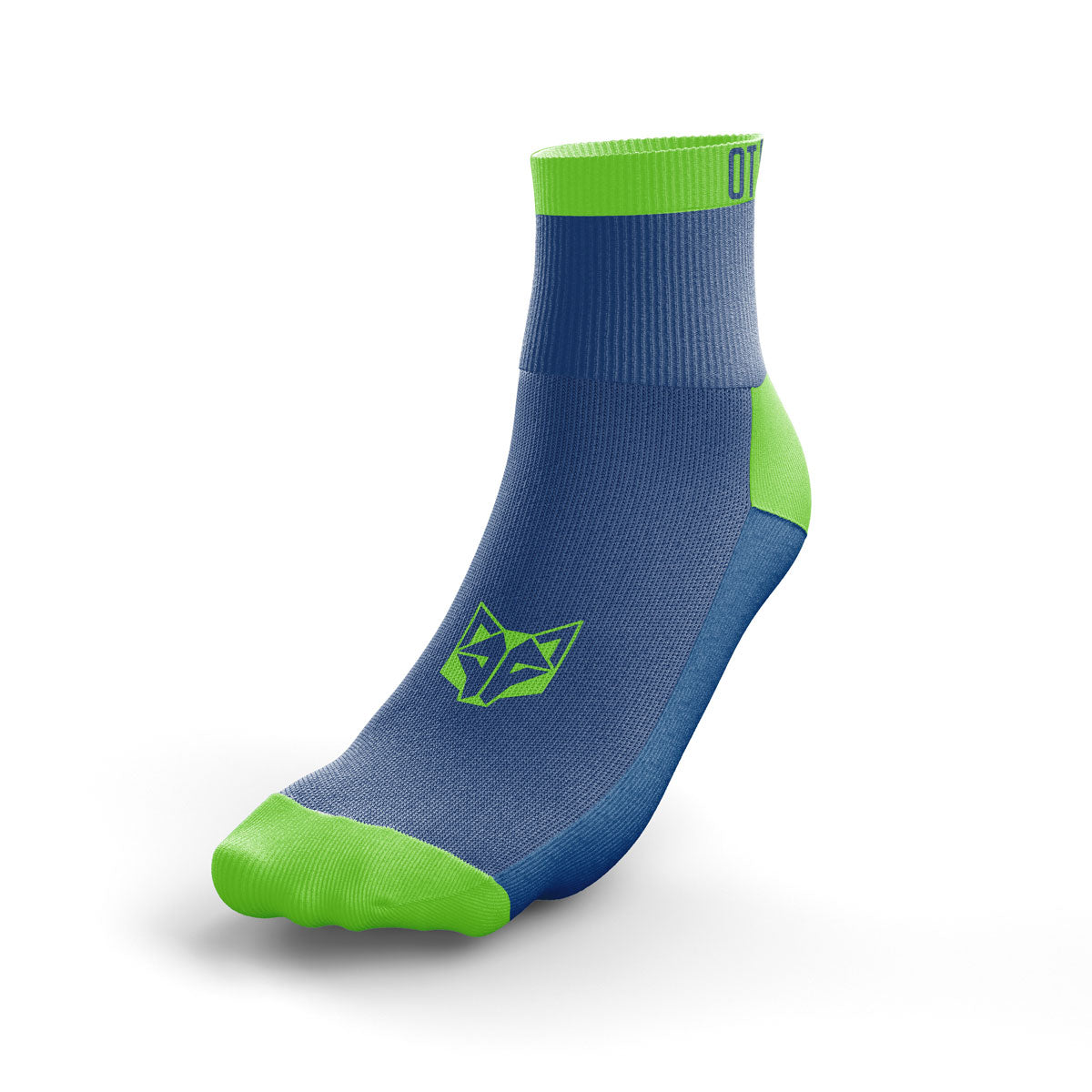 Calzini Multisport bassi - Blu Elettrico e Verde Fluorescente