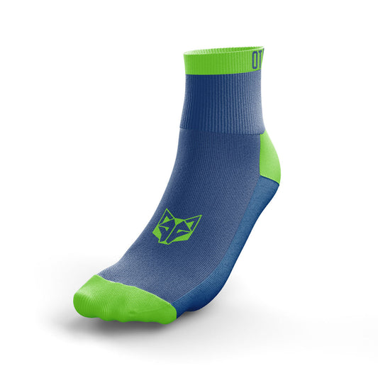 Multisport-Kurze Socken - Elektrisch Blau & Leuchtend Grün