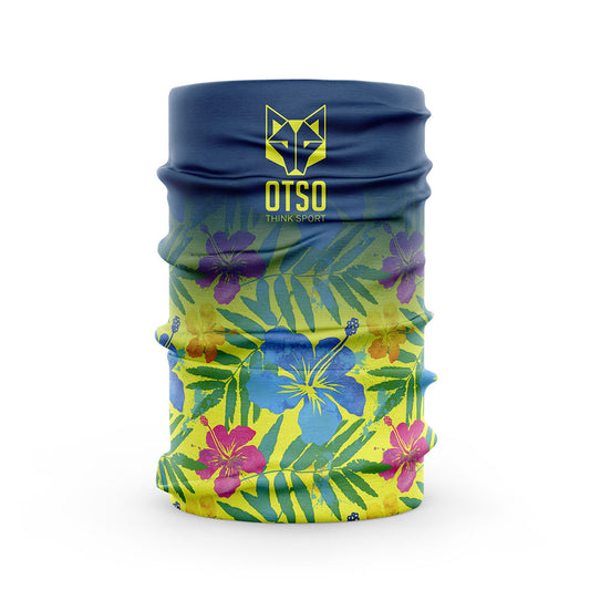 Neck gaiter - Blue flower pattern