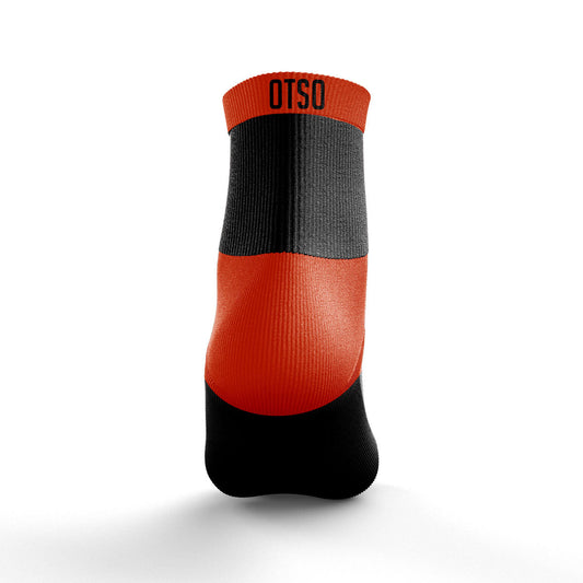 Low Multisport Socks - Black & Bright Orange