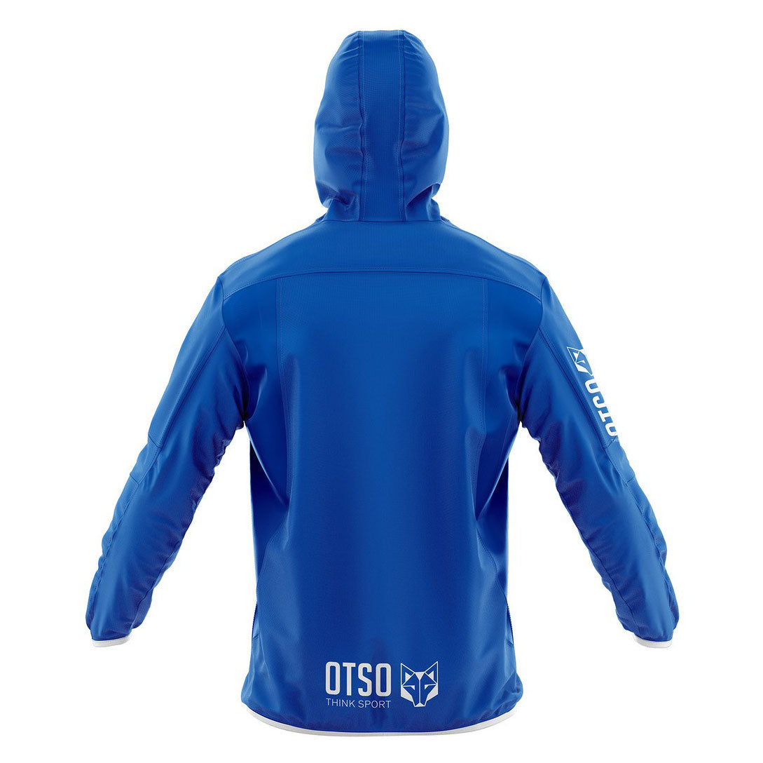 Waterproof Jacket - Electric Blue & White