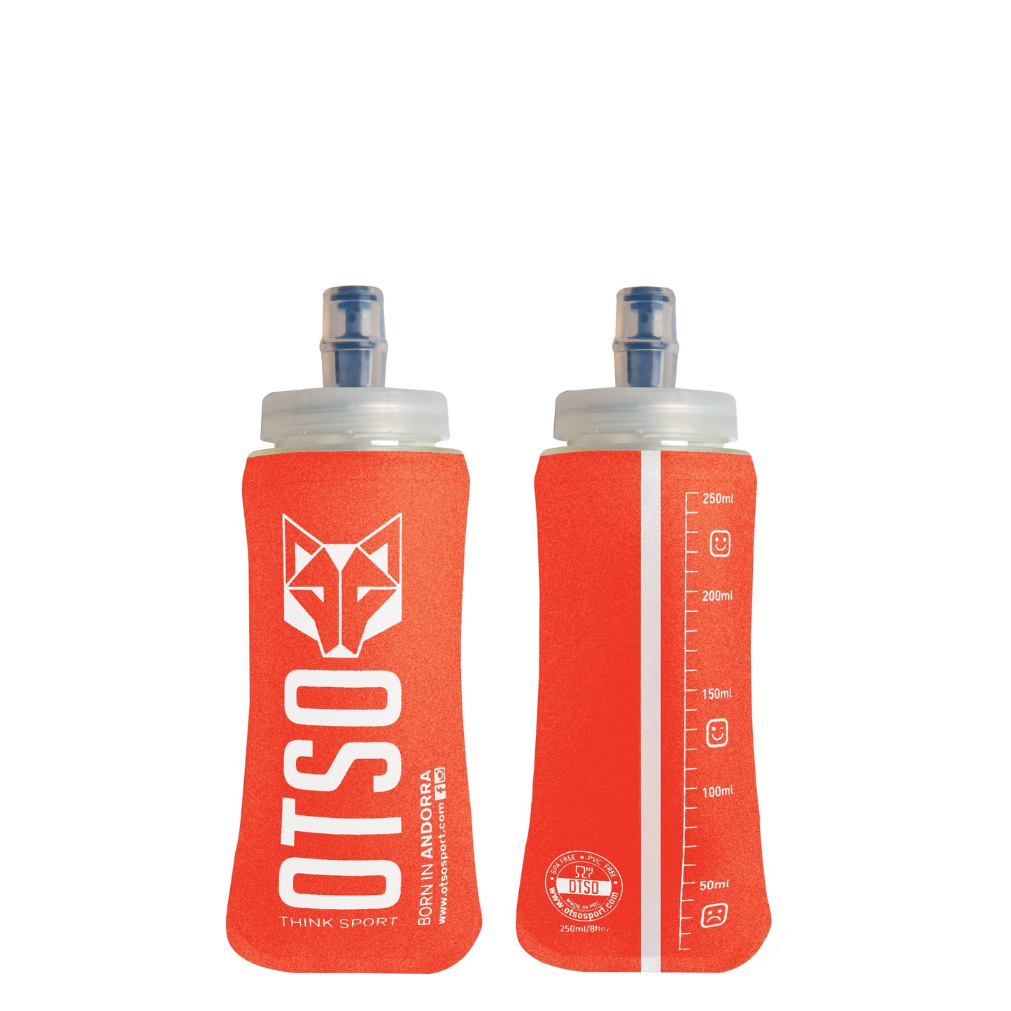 Flask 250ml Big Cap - Naranja