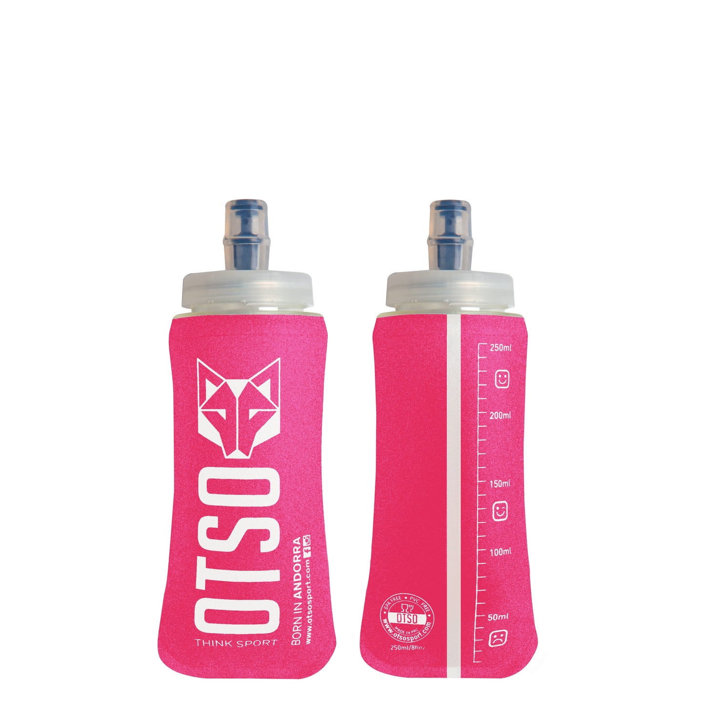 Flask 250ml Big Cap - Fluo Pink