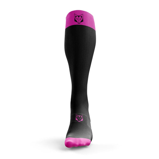 Calze per recupero - Nero e Rosa fluorescente