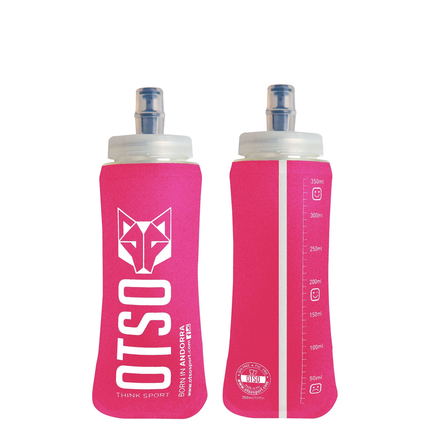 Flask 350ml Big Cap - Fluo Pink
