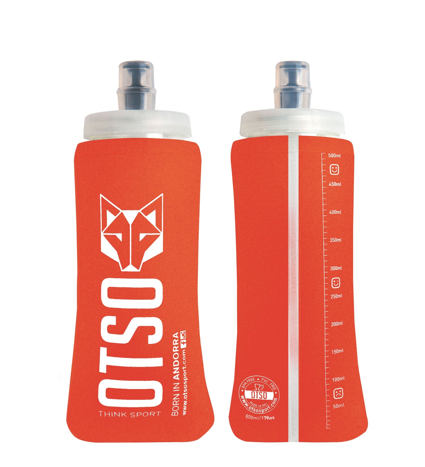 Flask 500ml Big Cap - Naranja