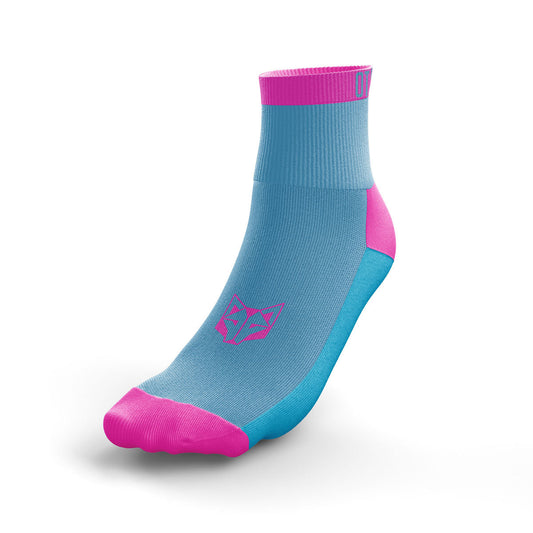 Multisport-Kurzsocken - Hellblau & Rosa
