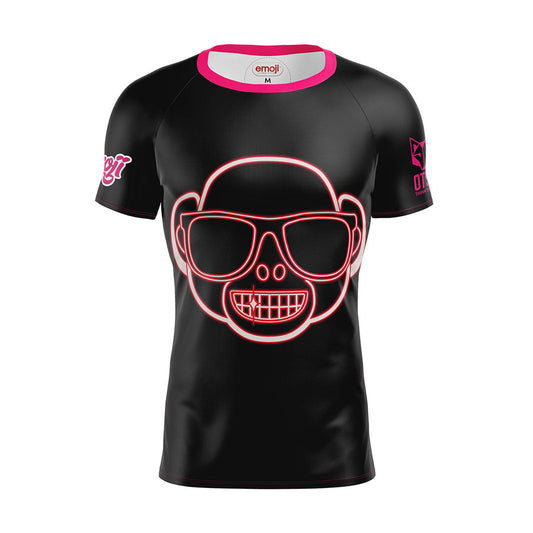 Maglietta uomo maniche corte - Scimmia Emoji Neon