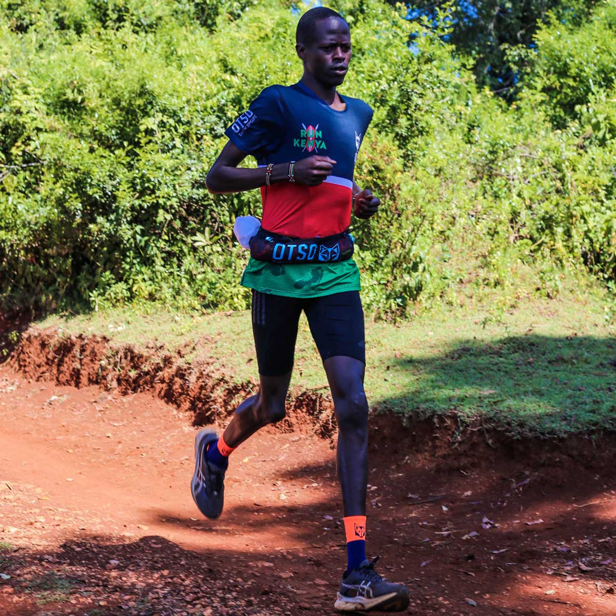 Ceinture de running unisex - Black & Pink