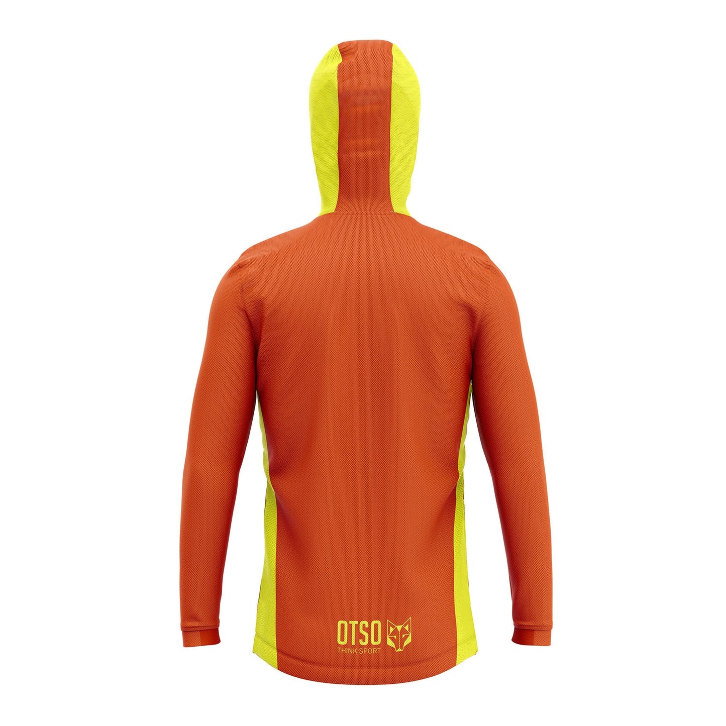 Unisex sport hoodie - Fluo Orange & Fluo Yellow