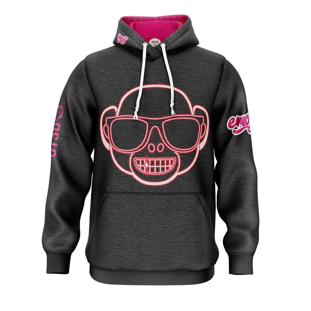 Sweat à capuche - Emoji Monkey Neon